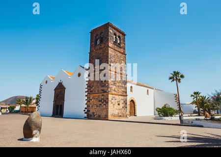 Église Notre Dame de Candelaria à La Oliva, l'île de Fuerteventura, Espagne Banque D'Images