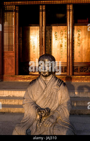 Yuan Zhao du conducteur pour la prédication des écritures, Hall de quatre mérites auspicieux, Panmen Scenic Area, Suzhou, Province de Jiangsu, Chine Banque D'Images