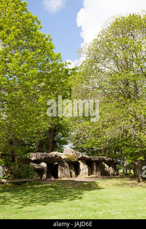La Roche-aux-Fées fairies' rock à Esse en France Banque D'Images
