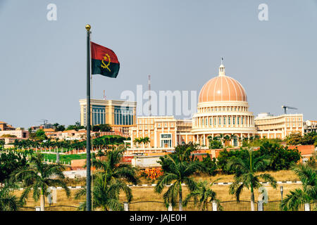 Immeuble le parlement à Luanda, Angola Banque D'Images