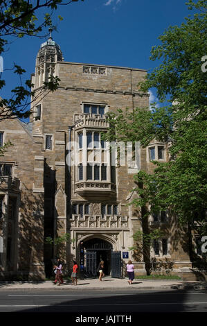 Les motifs de l'université de Yale, New Haven, Connecticut, USA Banque D'Images