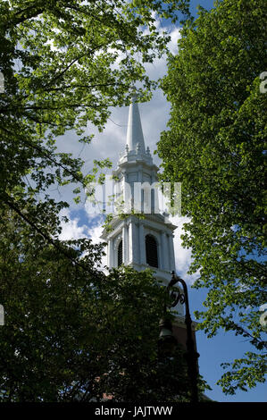 Vert de New Haven - CT - Center Church on the Green Banque D'Images