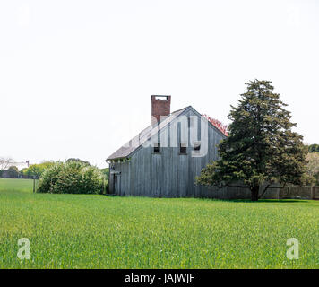 Une ancienne grange transformée en maison à East Hampton NY Banque D'Images