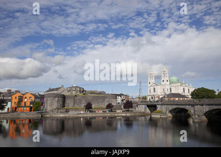 Irlande, comté de Westmeath Athlone,,le château d'Athlone,rivière Shannon, Banque D'Images