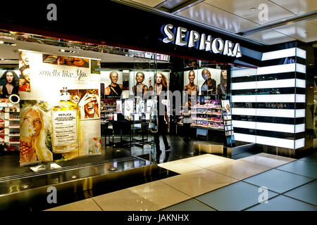 L'avant du magasin Sephora dans Time Warner Center. Banque D'Images