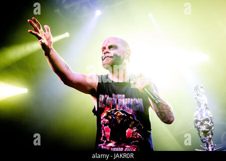 Milan, Italie. 06 Juin, 2017. Le groupe de heavy metal alternatif cinq doigts Punch mort exécute vivent dans Milan au crédit d'Alcatraz : Mairo Cinquetti/Pacific Press/Alamy Live News Banque D'Images