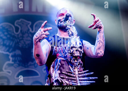 Milan, Italie. 06 Juin, 2017. Le groupe de heavy metal alternatif cinq doigts Punch mort exécute vivent dans Milan au crédit d'Alcatraz : Mairo Cinquetti/Pacific Press/Alamy Live News Banque D'Images