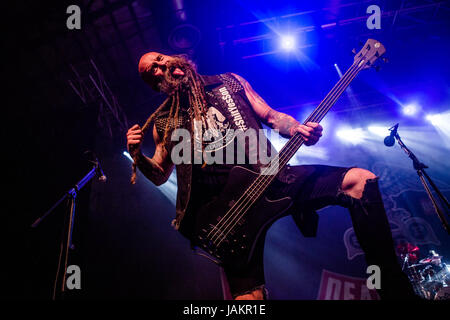 Milan, Italie. 06 Juin, 2017. Le groupe de heavy metal alternatif cinq doigts Punch mort exécute vivent dans Milan au crédit d'Alcatraz : Mairo Cinquetti/Pacific Press/Alamy Live News Banque D'Images