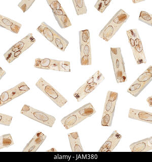 Modèle logique de morceaux de bonbons nougat Banque D'Images