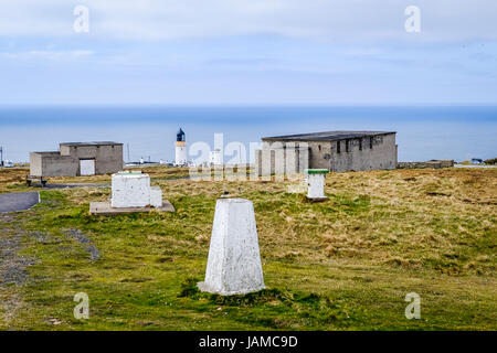 Dunnet Head, la partie la plus au nord de la Grande-Bretagne. Banque D'Images