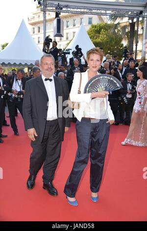 Natacha Périco Légasse janvier2004, arrivant sur le tapis rouge pour le film 'Basé sur une histoire vraie' 70e Festival de Cannes Mai 27, 2017 Photo Jacky Godard Banque D'Images