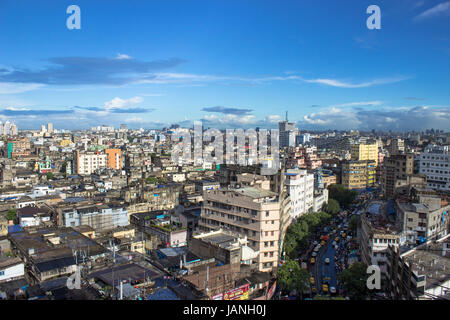 Paysage de la ville de Kolkata. Banque D'Images