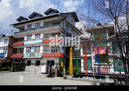 Hôtel de la ville Pelling, Sikkim, Inde Banque D'Images