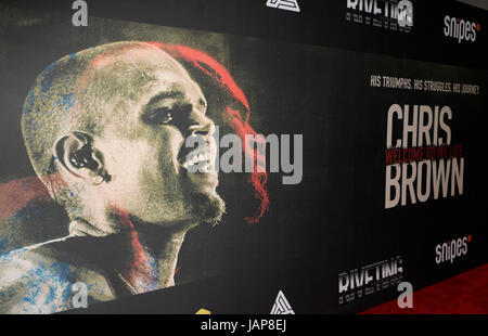 Los Angeles, USA. Jun 6, 2017. La première de l'animation de rivetage "Chris Brown : Bienvenue dans ma vie' film à Los Angeles. Credit : MediaPunch Inc/Alamy Live News Banque D'Images