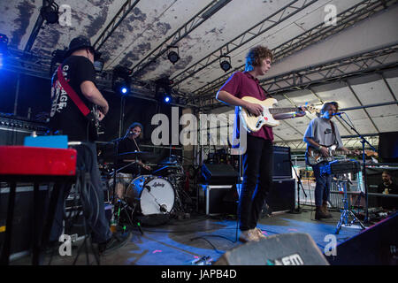 Milan Italie. 06 juin 2017. Le groupe de rock australien MÉTHYL ETHEL effectue sur scène à Circolo le show d'ouverture Magnolia Pond Crédit : Rodolfo Sassano/Alamy Live News Banque D'Images