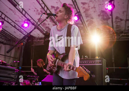 Milan Italie. 06 juin 2017. Le groupe de rock australien MÉTHYL ETHEL effectue sur scène à Circolo le show d'ouverture Magnolia Pond Crédit : Rodolfo Sassano/Alamy Live News Banque D'Images