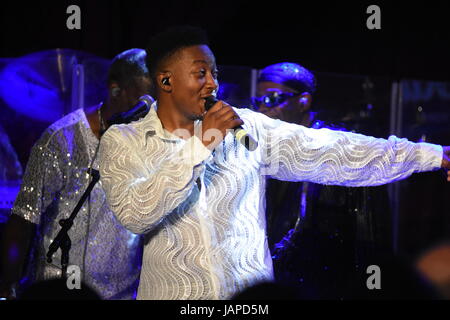 New York, New York, USA. 3 juin, 2017. Jordy en live en concert au BB Kings à New York. Crédit : Jeffrey Geller/ZUMA/ZUMAPRESS.com/Alamy fil Live News Banque D'Images