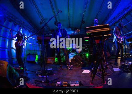 Milan Italie. 06 juin 2017. L'Australian rock psychédélique POND effectue sur scène à Circolo Magnolia durant la tournée 'Temps' Credit : Rodolfo Sassano/Alamy Live News Banque D'Images