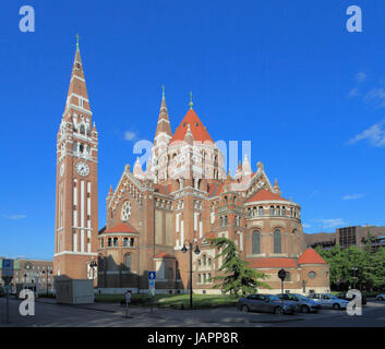 La Hongrie, Szeged, La Cathédrale, l'Église Votive, Banque D'Images