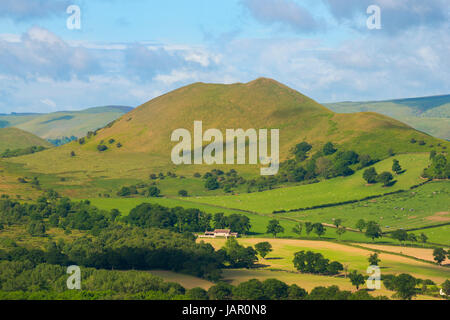 L'Lawley vu de Lodge Hill, Shropshire. Banque D'Images