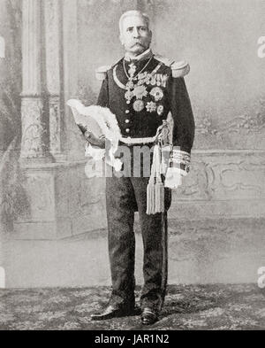 Porfirio Díaz, nom complet José de la Cruz Porfirio Díaz Mori, 1830 - 1915. Général et homme politique mexicain qui a servi sept mandats comme Président du Mexique. L'histoire de Hutchinson de l'ONU, publié en 1915. Banque D'Images