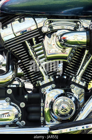 Moteur de moto Harley Davidson 2017 Résumé Banque D'Images
