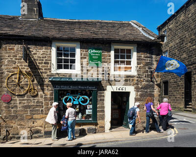 Le plus vieux Sweet Shop en Angleterre en Angleterre Nord Yorkshire Campsites Canet-en-Roussillon Banque D'Images