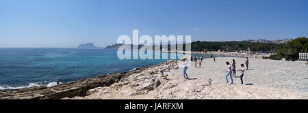 Panorama Moraira Espagne Banque D'Images