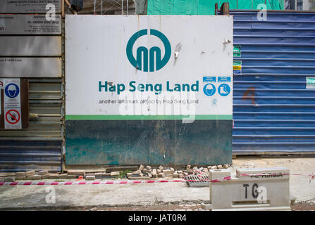 Bâtiment en construction en béton armé, Kuala Lumpur, Malaisie Banque D'Images