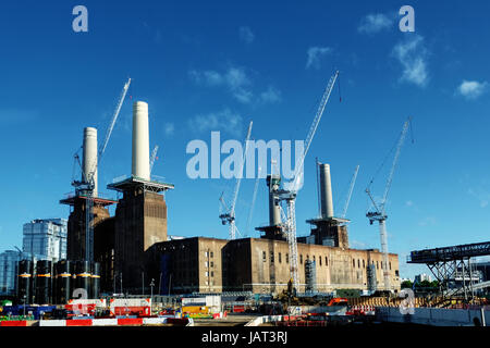 La centrale électrique de Battersea, en construction Banque D'Images