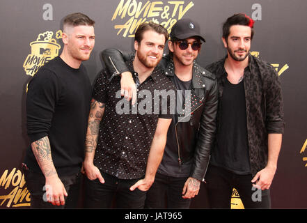 2017 MTV Movie & TV Awards - Arrivals tenue au Shrine Auditorium à Los Angeles. Avec : Zack Merrick, Rian Dawson, Alex Gaskarth et Jack Barakat de tous les temps faibles où : Los Angeles, California, United States Quand : 07 mai 2017 Credit : Adriana Barraza M./WENN.com Banque D'Images