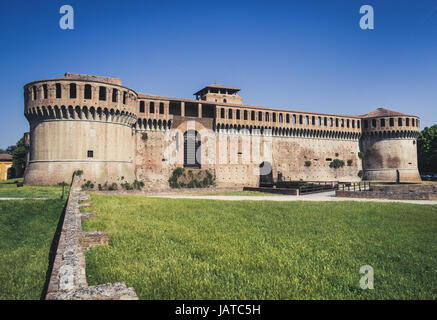 D'Imola. La cité médiévale Rocca Sforzesca. Province de Bologne. Italie Banque D'Images