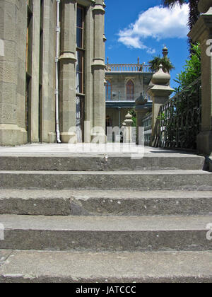 Palais de Vorontsov dans la Crimée Banque D'Images