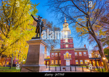 L'Independence Hall de Philadelphie, Pennsylvanie, USA. Banque D'Images