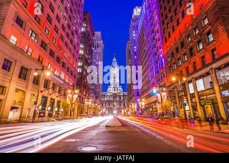 Philadelphie, Pennsylvanie, USA Centre-ville à l'hôtel de ville. Banque D'Images