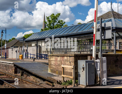 Broughty Ferry station - petite gare de banlieue locales près de Dundee Banque D'Images