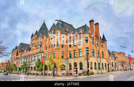 Place Viger, un hôtel historique et de la gare de Montréal - Québec, Canada. Banque D'Images