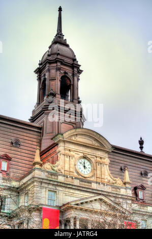 Détails de l'Hôtel de Ville de Montréal au Canada Banque D'Images