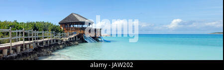 Panorama, Half Moon Cay, Bahamas Banque D'Images