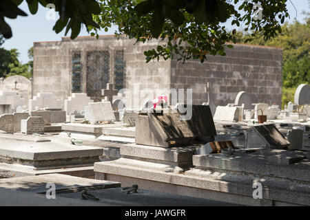 Cemetery Cementerio Cristobal Colon à La Havane, Cuba Banque D'Images