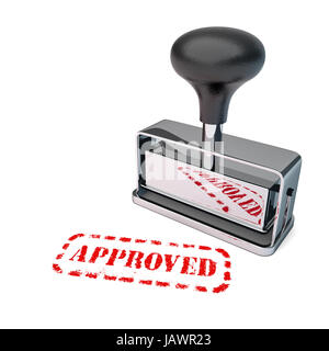 Beaucoup de détails timbre approuvé sur fond blanc. Banque D'Images
