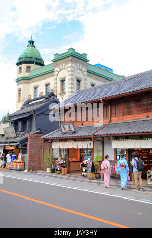 La vieille ville historique de Saitama Japon Kawagoe Banque D'Images