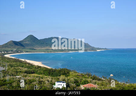 Vue depuis le point d'observation à Tamatori japonais à l'île tropicale Ishigaki Banque D'Images