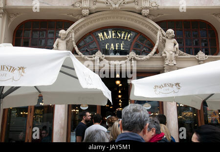 Majestic Café sur la Rua de Santa Catarina à Porto au Portugal Banque D'Images