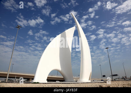 Rond-point, monument à Manama, Bahreïn, Moyen-Orient Banque D'Images