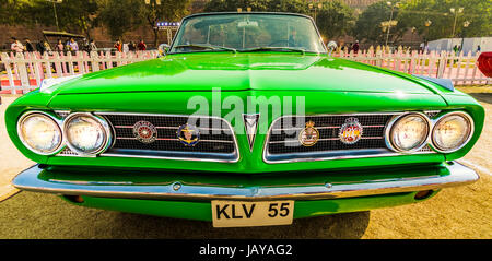 New Delhi, Inde - 6 Février 2016 : Vintage voiture garée au Fort Rouge, New Delhi pour 21 coups d'artillerie Vintage Car Rally. Cette voiture a été conçu par John Banque D'Images