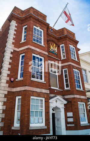 Georgian Guildhall, 1769, 1 e année la liste, Harwich Angleterre Essex Banque D'Images