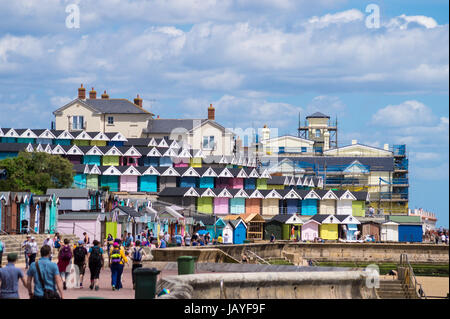 Cabines de plage, Walton sur l'Angleterre, Royaume-Uni,  ? Banque D'Images