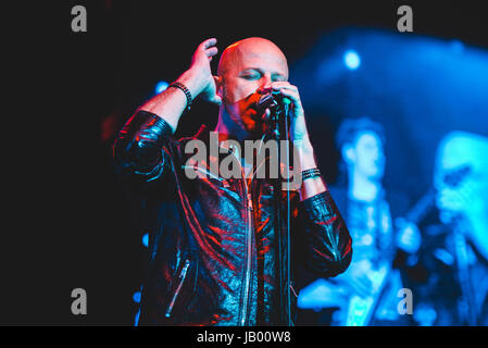 17 avril 2015 : le groupe de rock italien negrita en live sur scène à la pala millares pour leur '9' tour 2015 photo : Cronos/alessandro bosio Banque D'Images