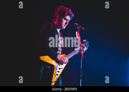 17 avril 2015 : le groupe de rock italien negrita en live sur scène à la pala millares pour leur '9' tour 2015 photo : Cronos/alessandro bosio Banque D'Images